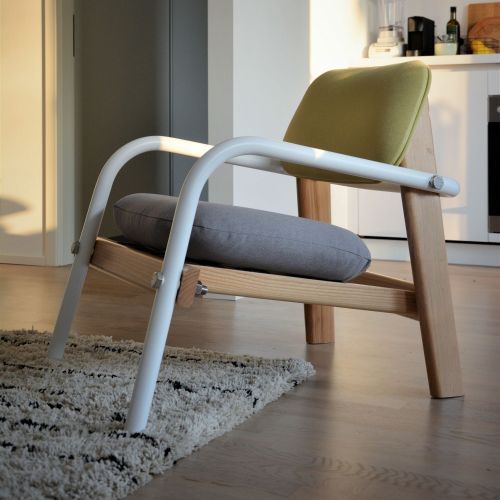 jankurtz BILLY Sessel weiß grau grün 44 cm