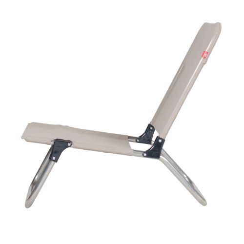 jankurtz Fiam QUICK Strandstuhl taupe Aluminiumgestell und Bezug aus Kunstgewebe