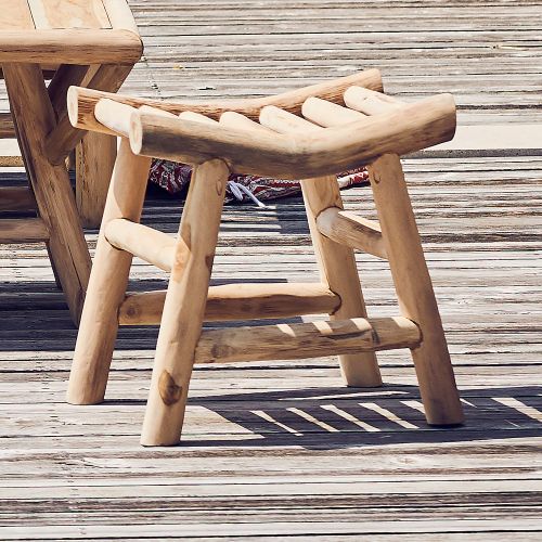 jankurtz Hocker FRED Teak massiv natur