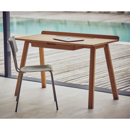 jankurtz NARA Schreibtisch Schreibtisch aus massivem Eichenholz