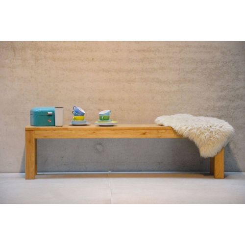 jankurtz Sitzbank CANA aus Massivholz Sitz- und Dekobank Gestell Eiche designed by jankurtz