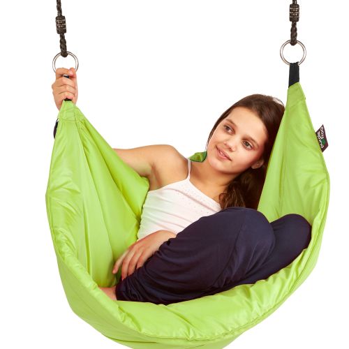 purple Frog Hängesessel Moonboat Outdoor Summer Lime bequem leicht wasserfest