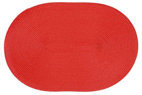 stuco trends textiles Platzset Tischset Polypro oval 45x30 cm rot 4er Set