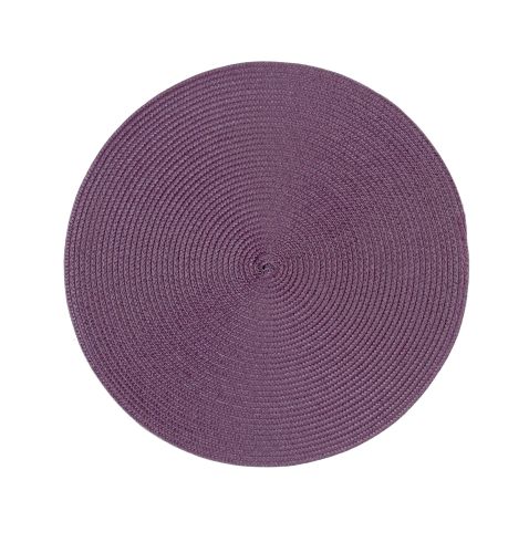 stuco trends textiles Platzset Tischset Polypro rund Ø 35cm aubergine 4er Set